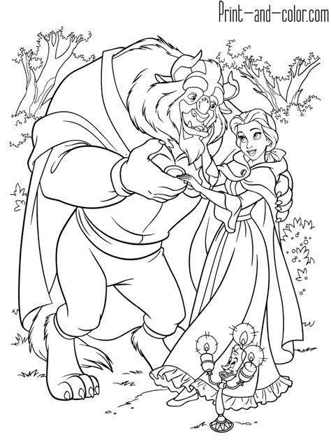 44 Beauty And The Beast Coloring Book  Coloring Pictures
