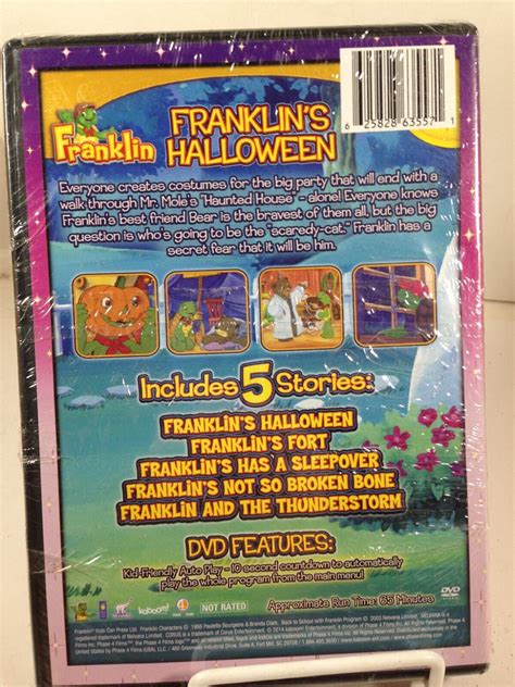 Dvd Franklin Childrens Animated Trick Or Treat Franklins Halloween Ebay