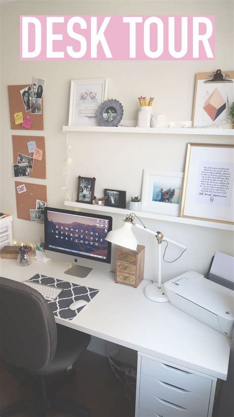 Desk Tour How To Organize Your Desk Tips Decor Student Room