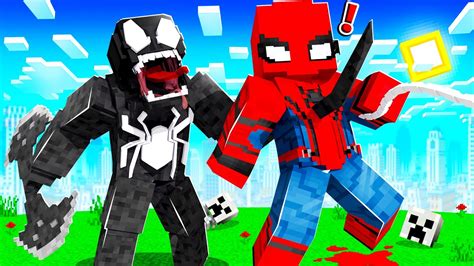 Upgrading Spiderman To Defeat Venom In Minecraft Youtube
