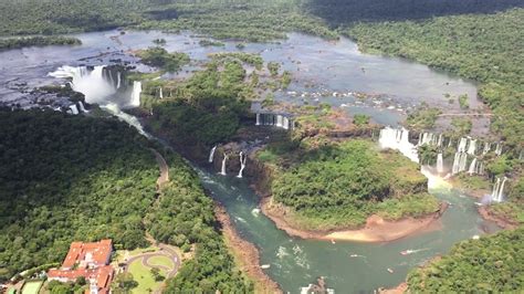 Helicopter Flight Over The Iguazu Falls Youtube