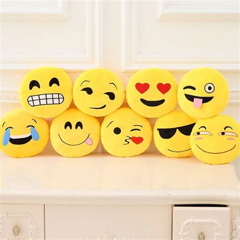 30cm Cute Soft Smiley Emoji Pillow Funny Emoticon Cushion Stuffed Plush