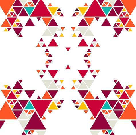 Free Vector Abstract Colorful Triangle Pattern Background