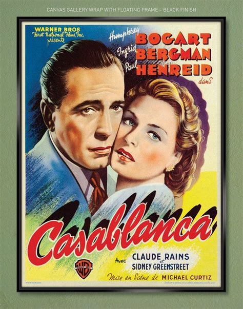 Casablanca Frenchdutch Movie Poster 1942 30x40 Etsy Movie Posters