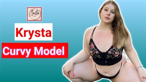 Krysta American Natural Curvy Model Plus Size Fashion Model
