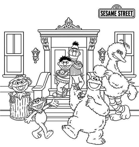 Picture Of Sesame Street Coloring Page Color Luna Free Coloring