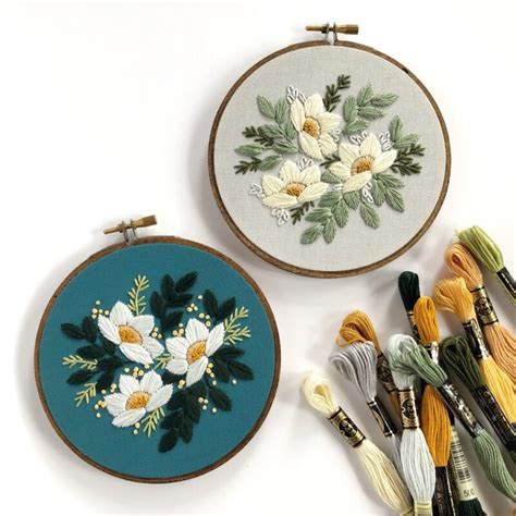 25+ modern floral embroidery patterns - Swoodson Says