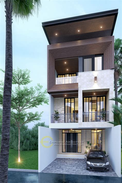 Ia juga dapat berfungsi sebagai pengganti ruang tamu. 5 Desain Rumah Style Modern Tropis Terbaik Dengan Lebar ...