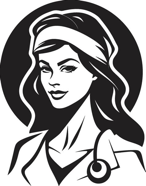 Nurse Silhouettes Illustrating Dedication in Art Nurse Art in Design