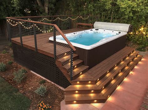 Pin By Best Backyard Landscaping Hack On Best Backyard Swim Spa Deck