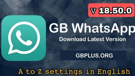 Latest Gb Whatsapp 18500 Features And Settings Youtube