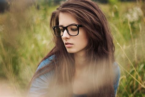 girls glasses nature beauty wallpapers wallpaper cave