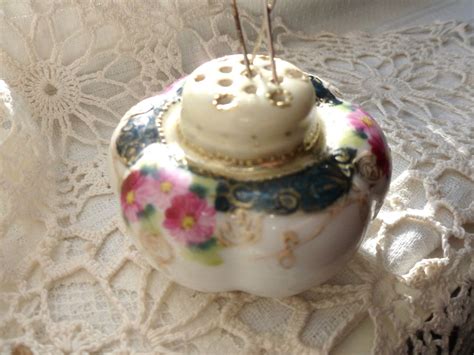 Antique Hat Pin Holder Porcelain Stick Pin Holder Nippon Etsy Hat