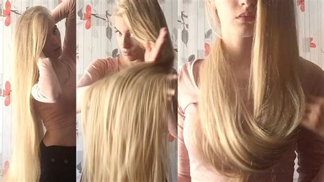 Realrapunzels Christinas Silky Long Blonde Mane Preview Youtube