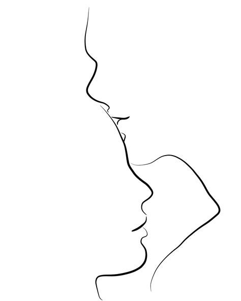 Line Art Kissing Forehead Sasusaku Kiss Lineart By Sakura1885 On