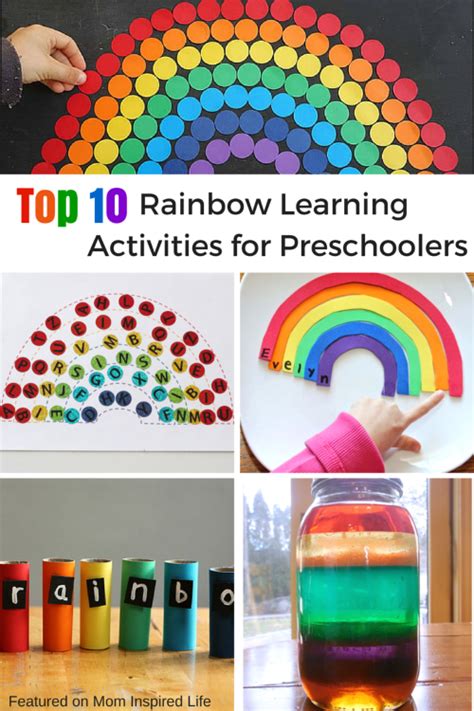 Rainbow Learning Activities For Preschool And Kindergarten Rainbow