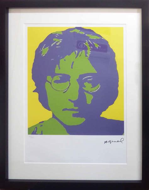 Andy Warhol John Lennon 1985 Offset Lithograph 35100 By Leo