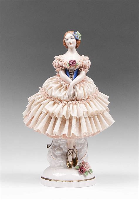 A Ballerina With Red Hair Ballerina Figurines Dresden Porcelain