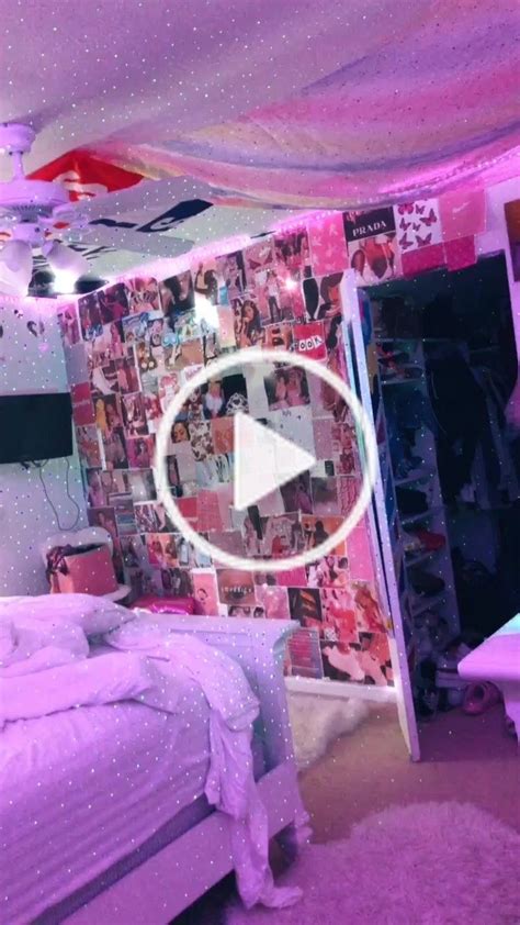 This is a room tour of my extreme bedroom makeover/transformation that is aesthetic/tiktok/pinterest inspired. tiktok bedroom in 2020 | Neon room, Room inspiration ...