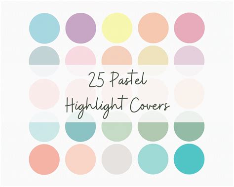 25 Instagram Highlight Covers Pastel Colors Highlight Icons Instagram
