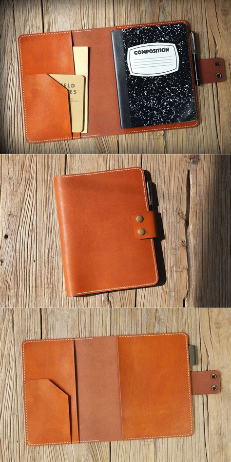 Vegetable Tanned Leather Composition Notebook Cover Diy Leather