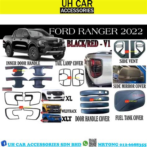 Ford Ranger T9 2022 Xlt Xl Wildtrak Head Tail Lamp Light Door Handle