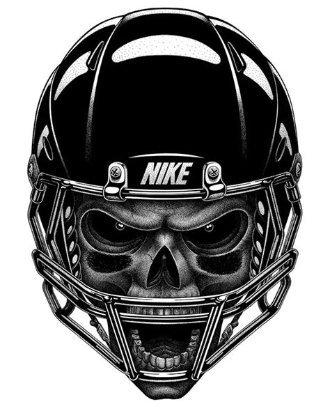 Band Of Beasts Skull Football Nike Football Helmets Helmet Skull