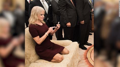Kellyanne Conway Couch Photo Sparks Memes Cnn Video