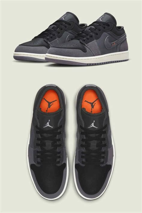 Air Jordan 1 Low Se Craft Inside Out Black Sneakerb0b Releases