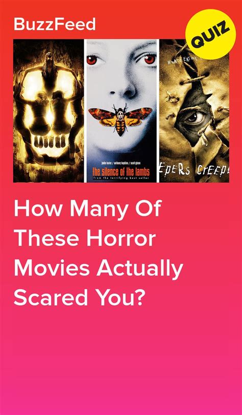 How Many Of These Horror Movies Actually Scared You Horror Movies