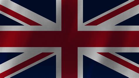 United Kingdom Waving Flag Uk British National Closeup United Kingdom