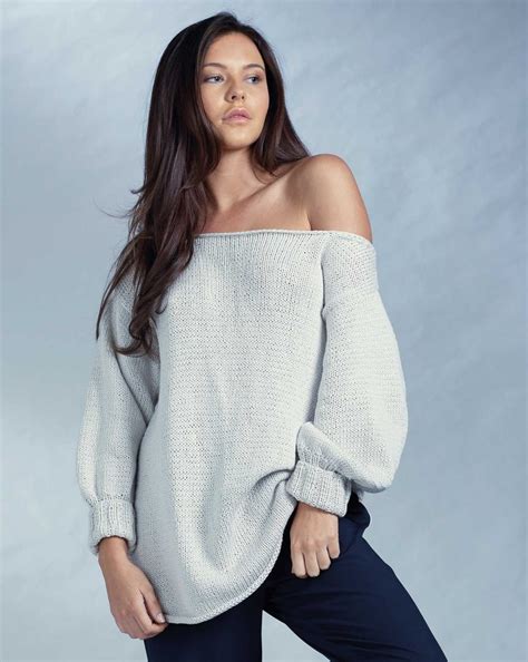 Free Off The Shoulder Sweater Knitting Patterns Archives Knitting Bee