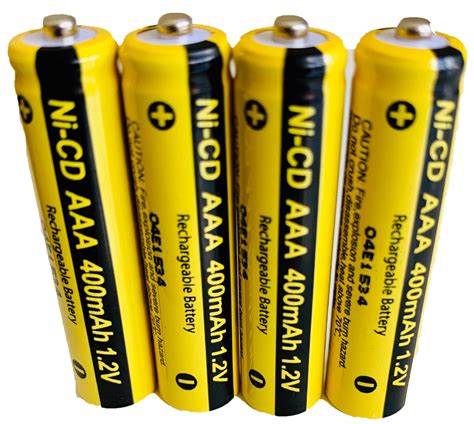 AAA Rechargeable Batteries 1.2v 400mAh Triple A Toys Electronics Phones ...
