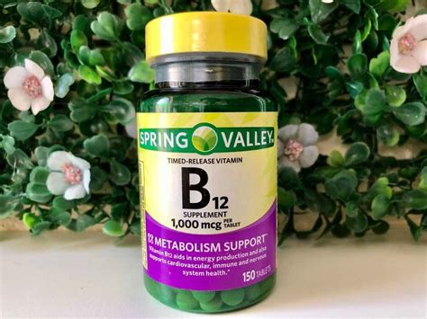 Vitamina B12 1000mcg Spring Valley 150 Tabletas Envío Gratis