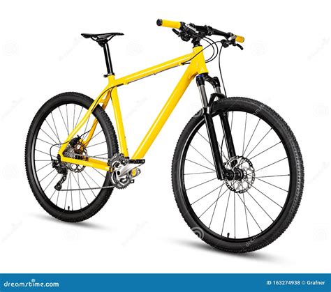 Yellow Black 29er Mountainbike With Thick Offroad Tyres Bicycle Mtb