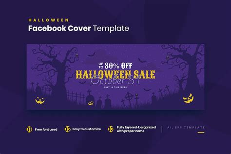 Halloween Facebook Cover Template Ux And Ui Kits Websites Ft