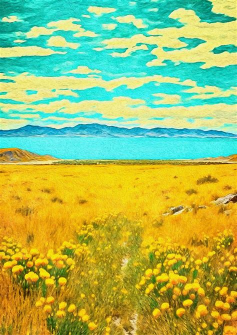Bear Lake State Park Utah Printable Painting State Park Etsy