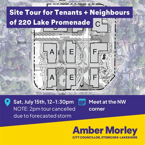 Site Tour For Tenants And Neighbours Of 220 Lake Promenade — Councillor
