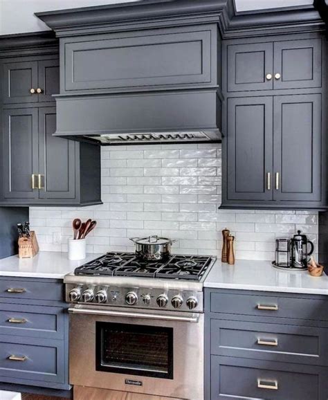15 Incredible Farmhouse Gray Kitchen Cabinet Design Ideas Lmolnar