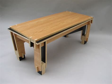 The type i used fit in between the table top and base and take up less than 2 mm thickness, with the pin part of the hinge hanging over the edge of the base. Plywood Perpetual Table_top | Flickr - Photo Sharing!