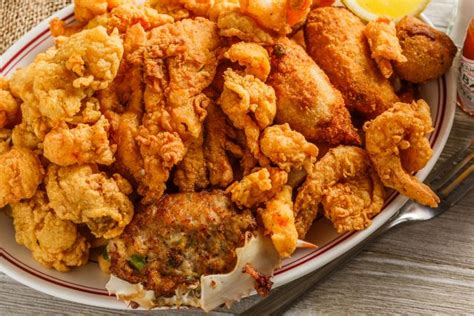 Fried Seafood Platter Heads And Tails Seafood