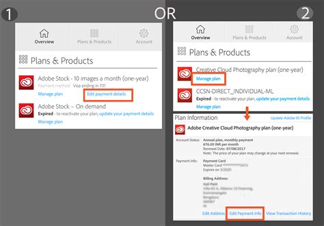 Maybe you would like to learn more about one of these? Change or update your credit card and billing information in your Adobe ID account