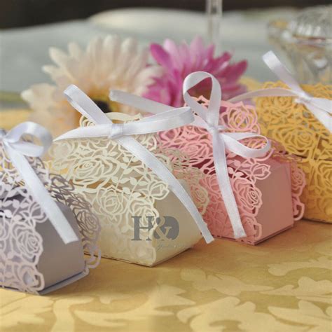 Wholesale Rose Candy Boxes Wedding Favor Party T Boxes