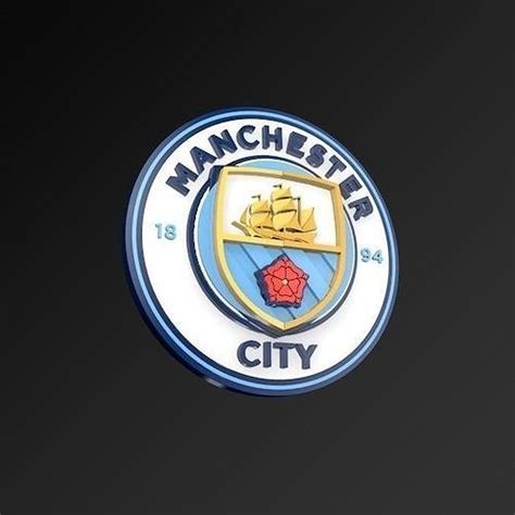 3d Model Manchester City Football Club Fc 3d Logo Vr Ar Low Poly