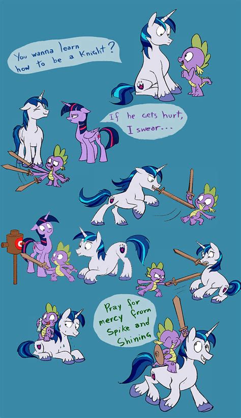 Princess Twilight Shining Armor Spike And Twilight Sparkle Drawn By Nukilik Bronibooru