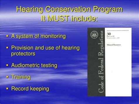 Ppt Hearing Conservation Programs Powerpoint Presentation Free