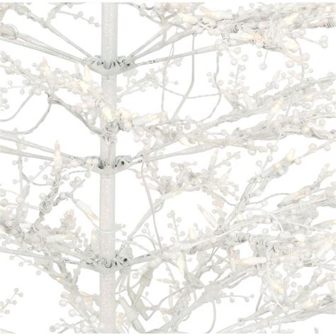 Ge Christmas White Winterberry Branch Tree With Led Lights 7 Fthome