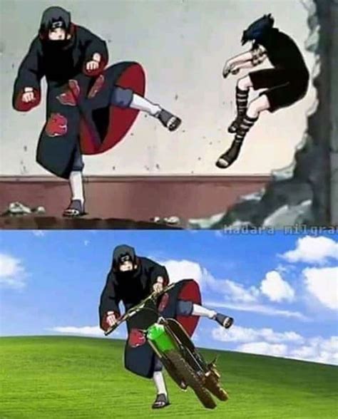 Itachi Motoquero Em 2020 Memes Engraçados Naruto Naruto Engraçado
