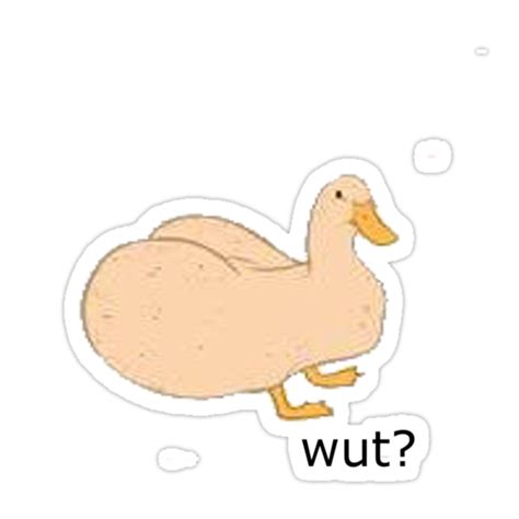 Duck Butt Stickers By Awsnapwatchthis Redbubble