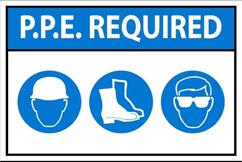 Ppe Required Sign Safetykore